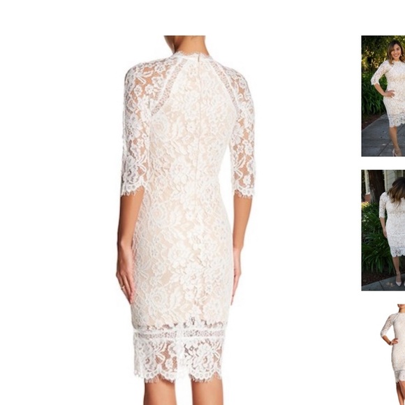 Just Me White Lace Dress - Picture 5 of 5